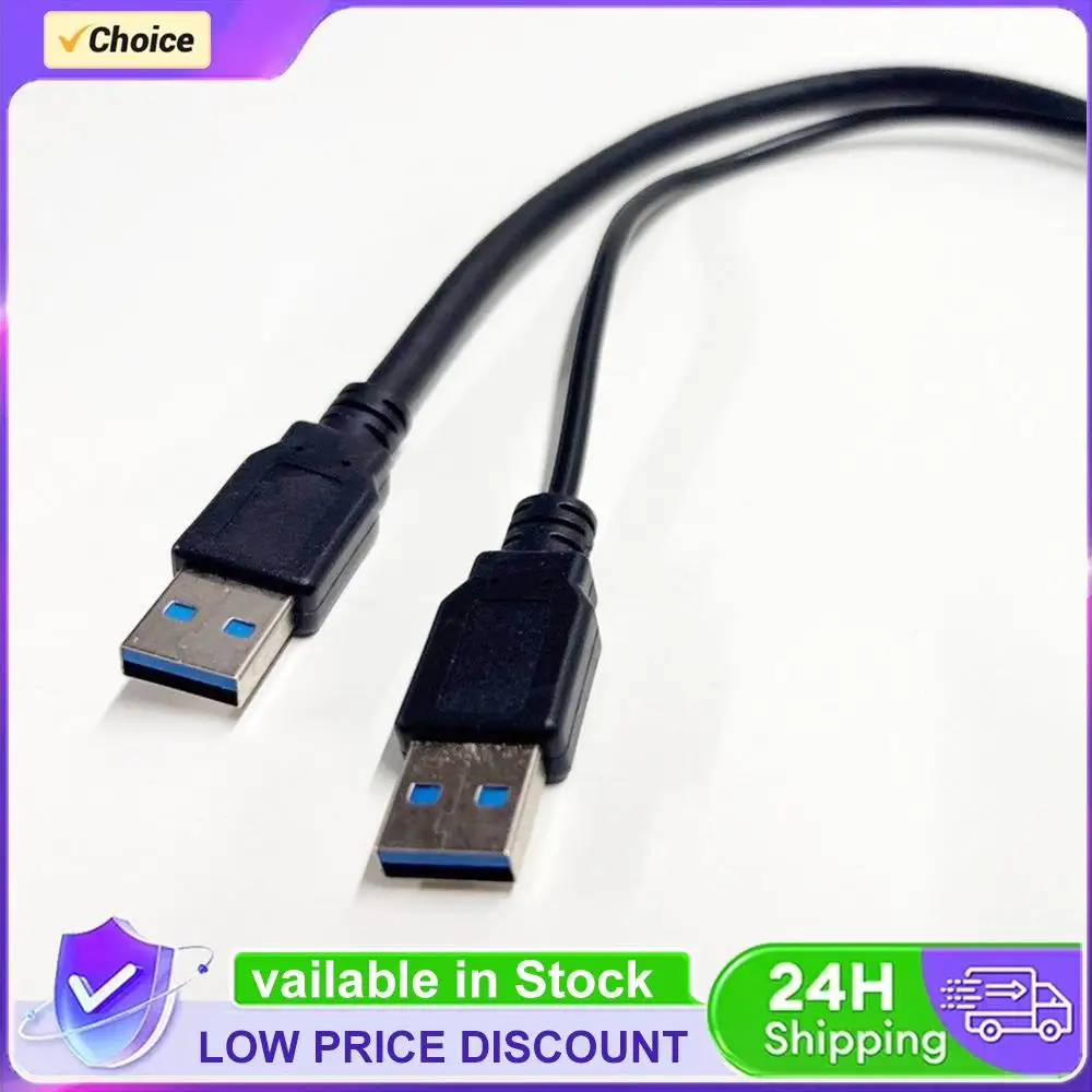 USB 3.0 Female to Dual USB Male Extra Power Data Y Splitter Extension Cable Cord Extension Splitter Cable