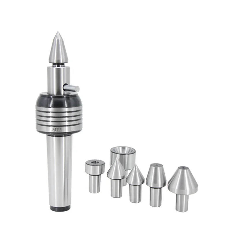 Multiple Point Live Center MT3 MT4 MT5 Morse Taper with 7pcs Set Interchangeable Tips Revolving Center Lathe Tailstocks Part