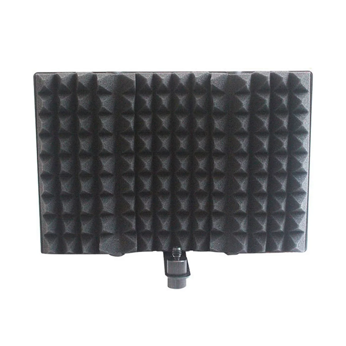 Mini Microphone Windscreen 3 Panels Foldable Acoustic Screen Foam with Stand for Recording Live Broadcast LO-PS58