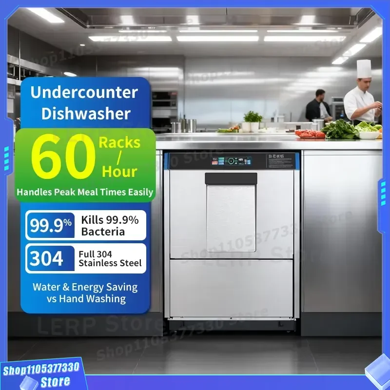 Commercial Automatic Under-counter Dishwasher Smart Desktop Dishwasher Restaurant and Coffee Bar