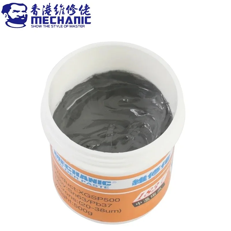 MECHANIC 500g Lead-Free Environmental Solder Tin Paste 183β Melting Point Soldering Flux PCB BGA Circuit Board SMT Repair Tool