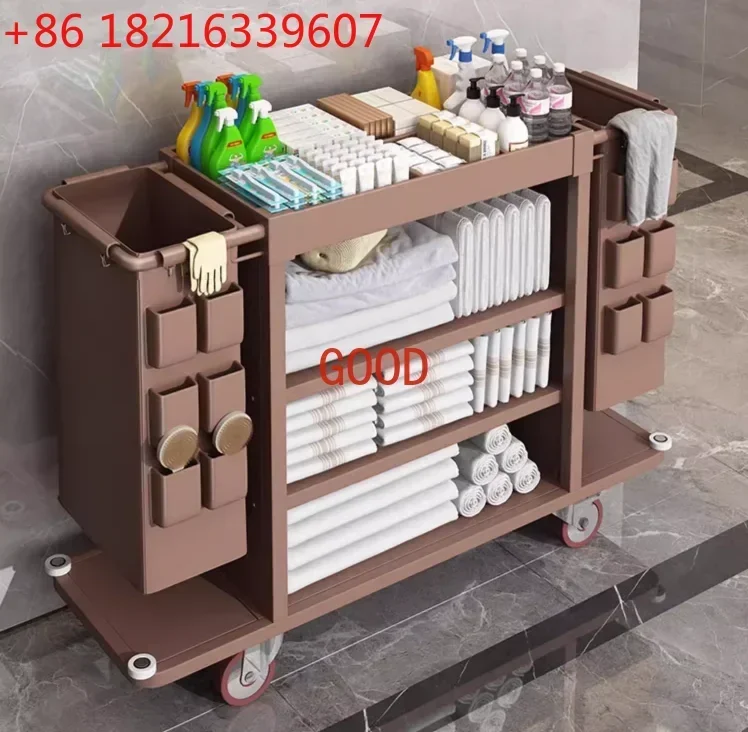 Hotel Linen Truck Guest Room Dedicated Service Working Vehicle Hotel Cleaning Cleaning Trolley Small Cleaning Trolley