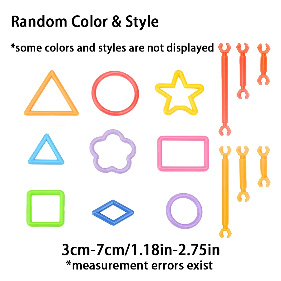 65/130pcs Building Block Sticks Interactive Game DIY Splicing Assembling Handicrafts Supplies Creative Magic Birthday Gift XJM