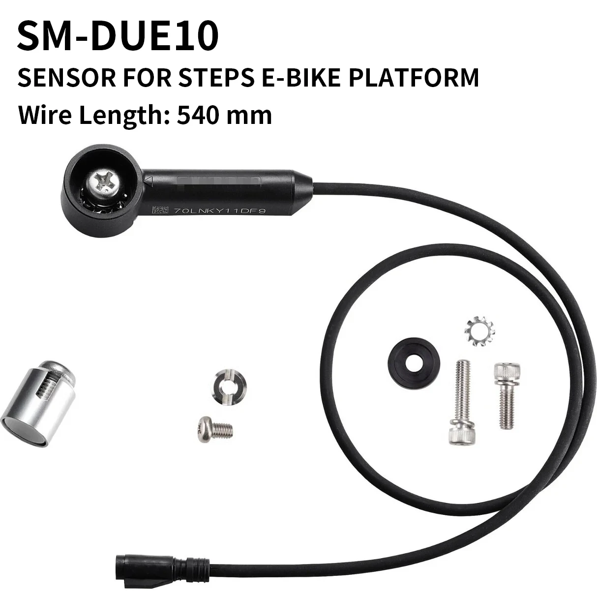 for Shimano Steps SM-DUE10 Speed Sensor, 540 mm Speed Sensor for the Connection with the STePS DU-E6000 and DU-E8000 Drive