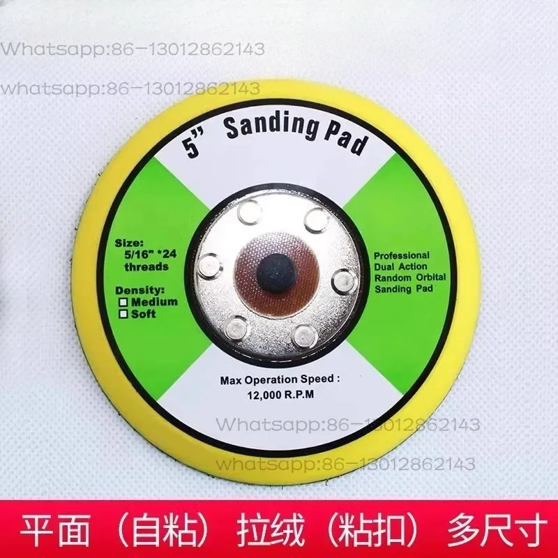 Flocked Self Adhesive Sanding Disc, Fleece Back Round Sandpaper Pad, Multi Sizes Hook & Loop Sand Sheet For Polishing Grinding