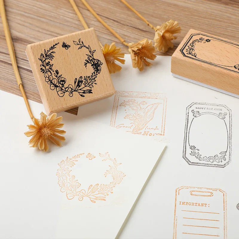 سلسلة زمنية من Huano طوابع عالمية سرية للغابات الخشبية كتيب أدبي طازج مواد تزيين ذاتية الصنع طوابع طوابع متنوعة #4