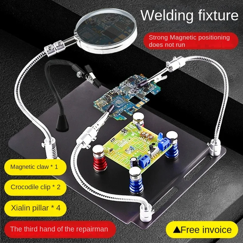 

Mobile phone repair soldering station welding fixture circuit board PCB soldering auxiliary tool clamp universal workbench