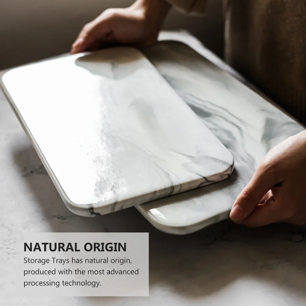 صينية سيراميك بنمط رخامي، تصميم بسيط ممتاز غير سام لغرفة الطعام في المطبخ، يخدم كعكة الخبز، السوشي، البيتزا، الطراز الشمالي #4