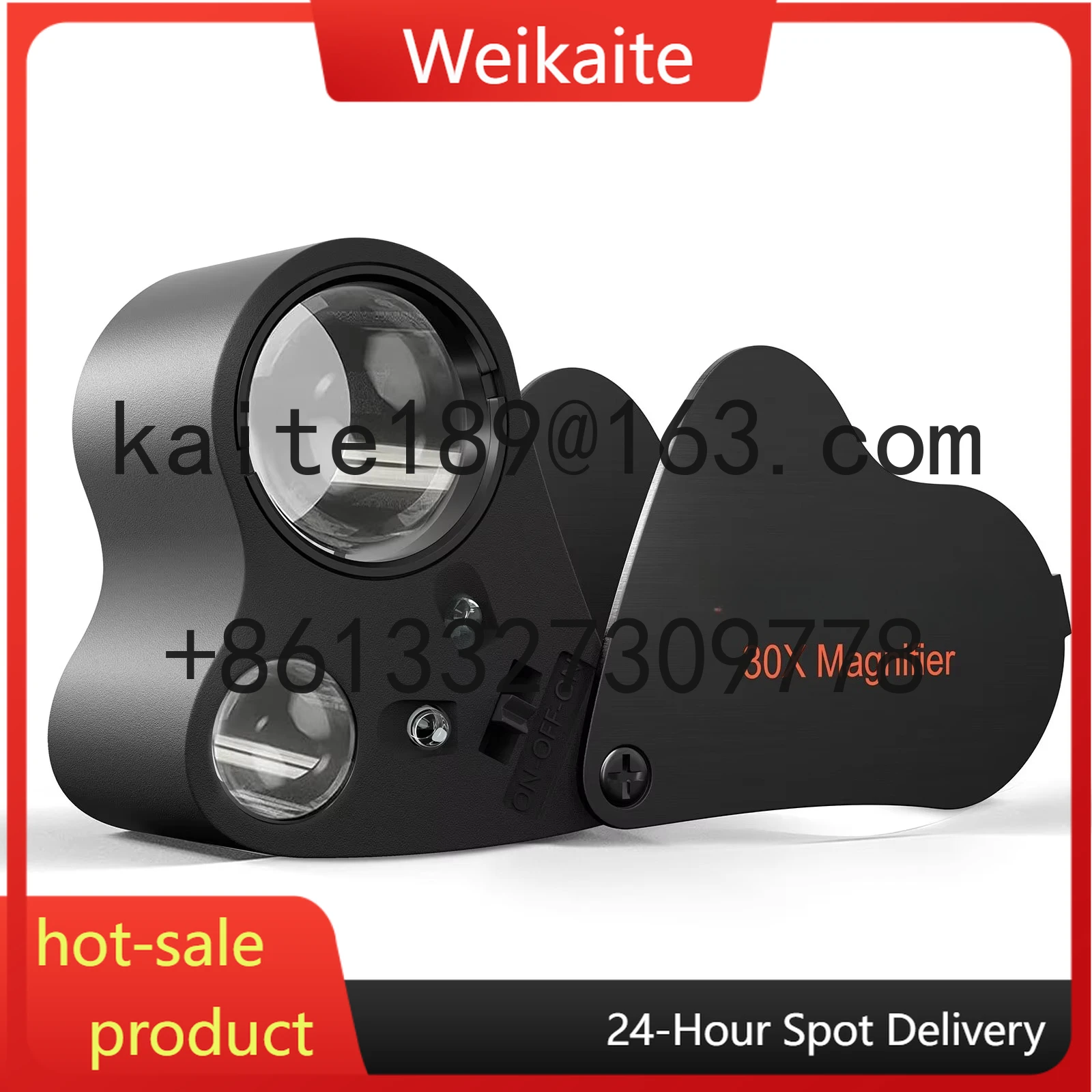 

30X-60X Jewelers Loupe Magnifier With LED Light