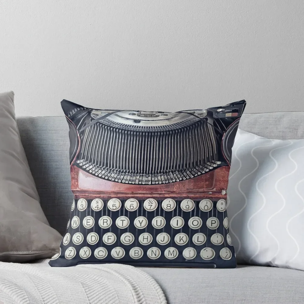 

Vintage Typewriter Throw Pillow Sofa Covers For Living Room ornamental pillows Luxury Cushion Cover Sofa Cushion Cover Pillow