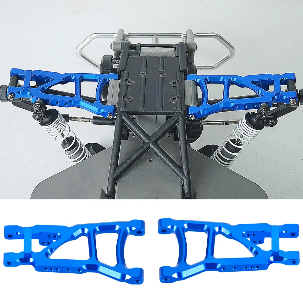 AXSPEED-brazos de suspensión inferior delanteros y traseros de Metal para 1/10 Slash Rustler 4X4 2WD, piezas de actualización de curso corto RC