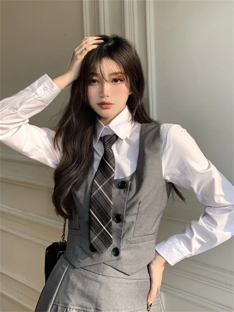 بدلة نسائية مدرسية أورم كورية Sle ربيع الخريف طقم أنيق بريتي اليابانية Sle ملابس الطالب Jk بدلة غربية