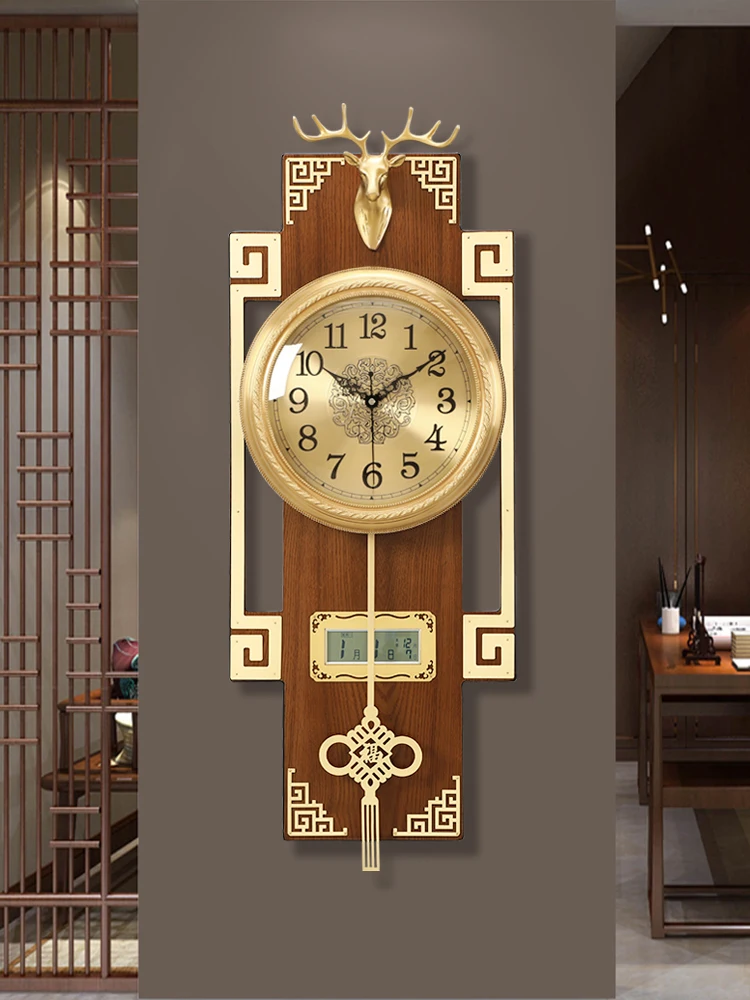 Brass silent watch wall mounted clock