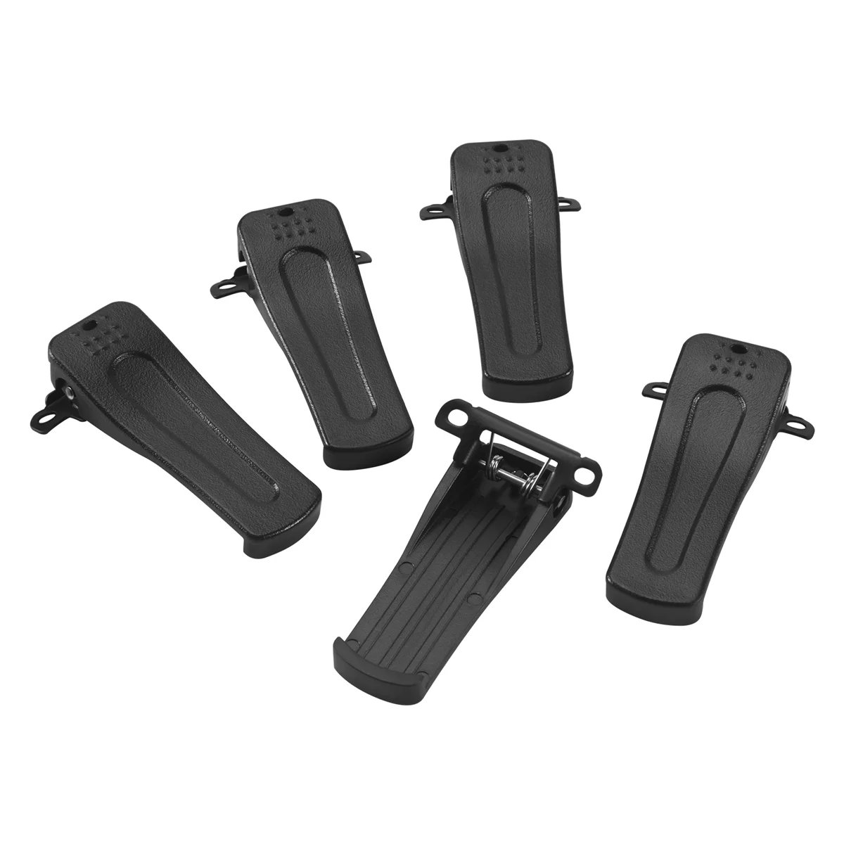 5 uds Clip de cinturón para H777 modelo caliente Radio -666S -777S -888S 666S 777S 888S accesorios de Walkie Talkie abrazaderas negro