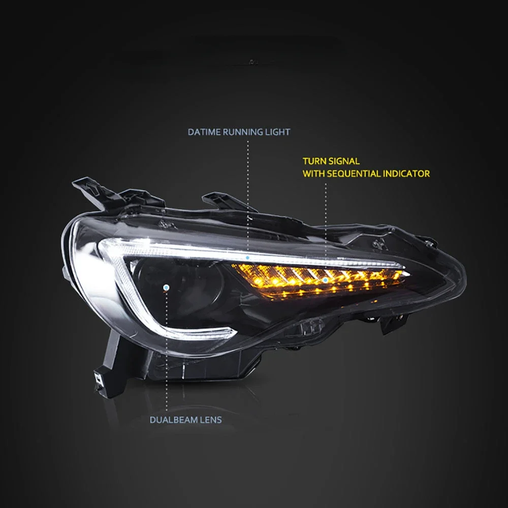 Car Led Headlights Modified Headlamp Assembly Fit For Toyota GT86 2012-2022 & For Subaru BRZ 2013-2022 Auto Lighting Systems