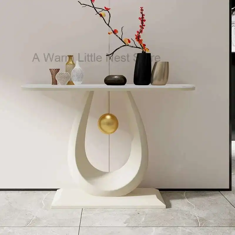 

Metal Modern Console Table Midcentry Marble Nordic Luxury Console Table Hallway Entrance Consolle Ingresso Living Room Furniture