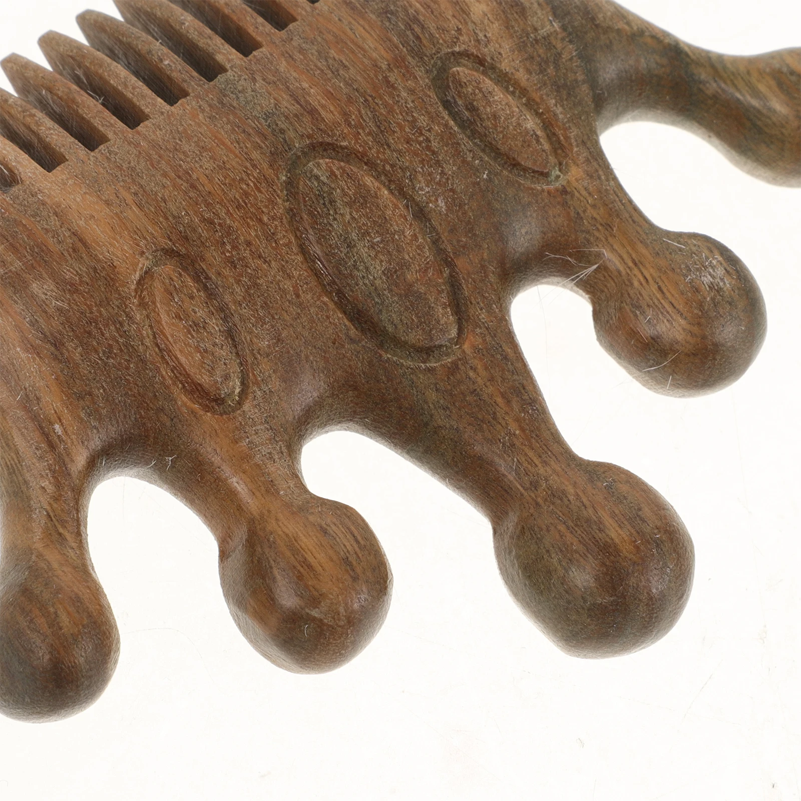 

Green Sandalwood Comb Small Cute Mini Wood Detangler Anti-static Natural Hair Care Scalp Portable Travel Use