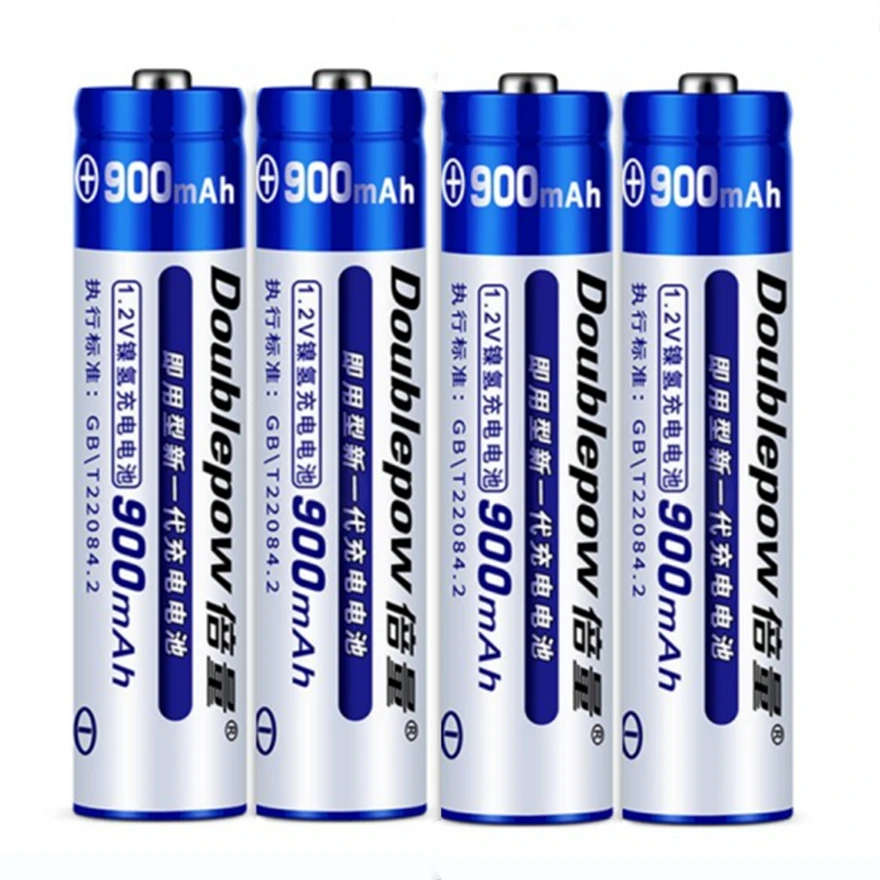 4Pc Lot  AAA Rechargeable NiMH Battery, 1.2V, 900mAh