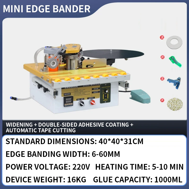 Compact Mini Edge Bander Versatile For Both Curved And Straight Edges—Ideal For Home Renovation Projects Involving Large Panels