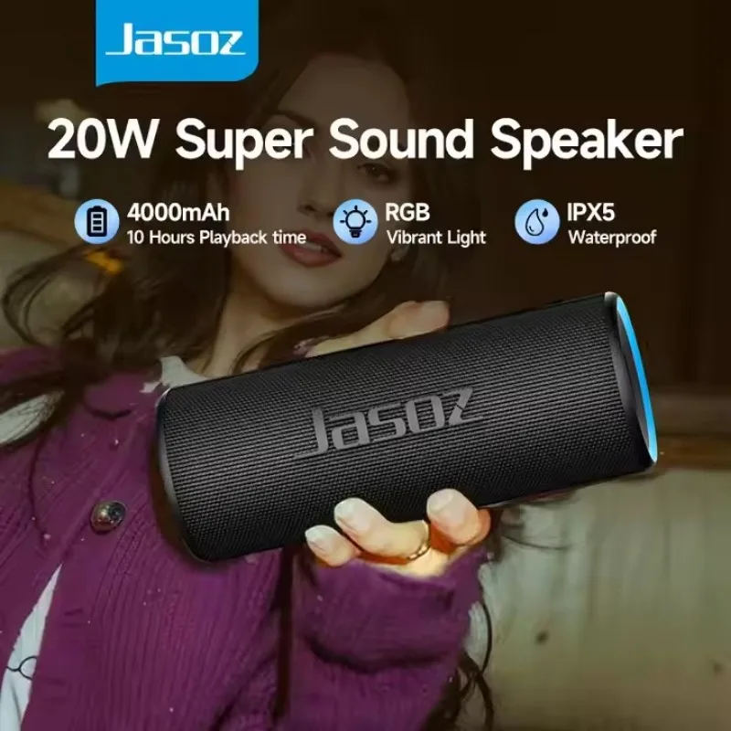 

Уличные водонепроницаемые музыкальные колонки с синим зубом, профессиональные мини-вечерние беспроводные портативные колонки BT, 20 Вт, мощный сабвуфер RGB