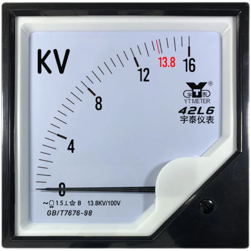 Customized 42l6 16kv 13.8KV/100V AC Voltmeter High Voltage Meter Pointer Meter KV Meter AC 120