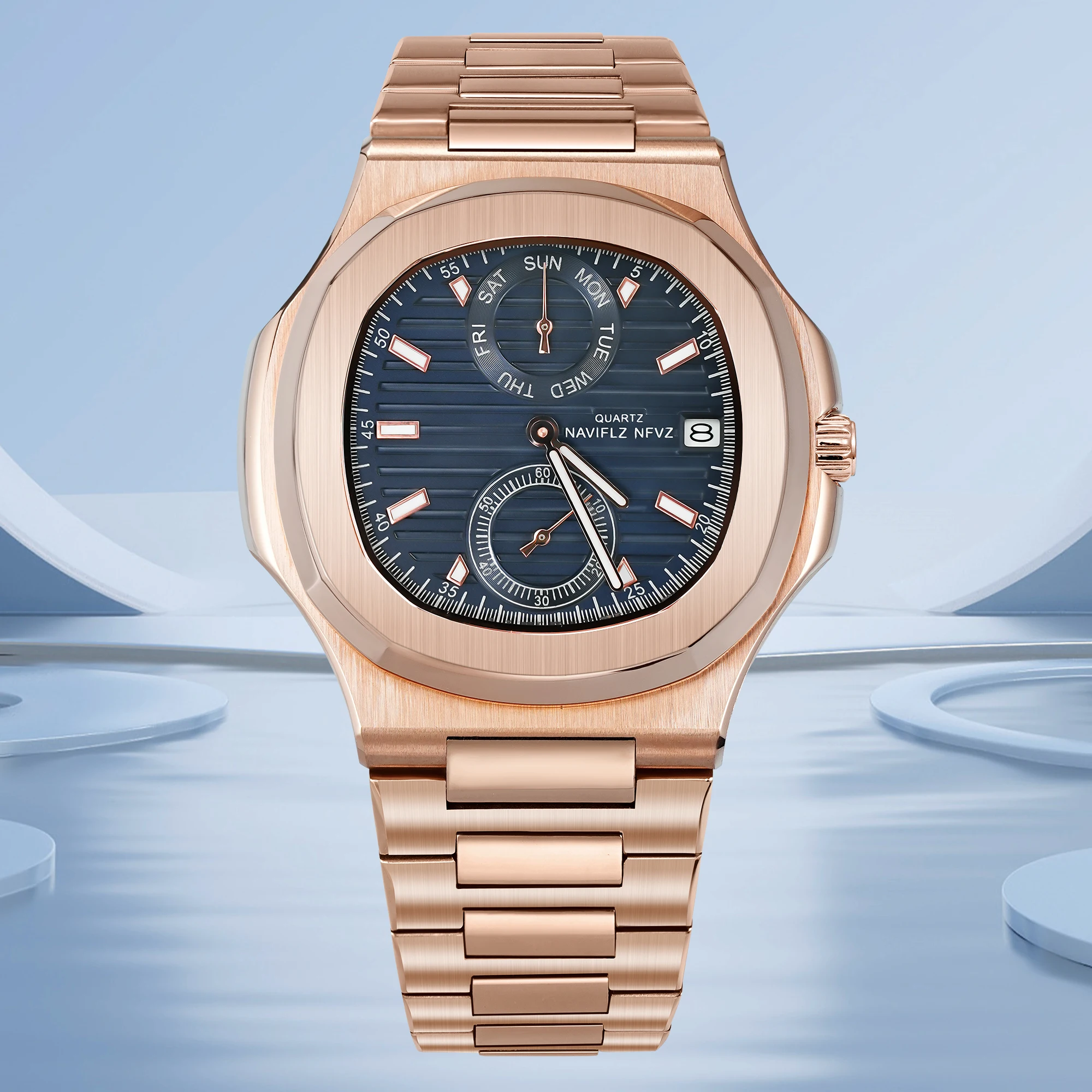 

2026 New Arrivals NAVIFLZ NFVZ Classic 5980 Watches For Men Ultrathin Steel Sapphire Crystal Quartz Watch Relogio Masculino