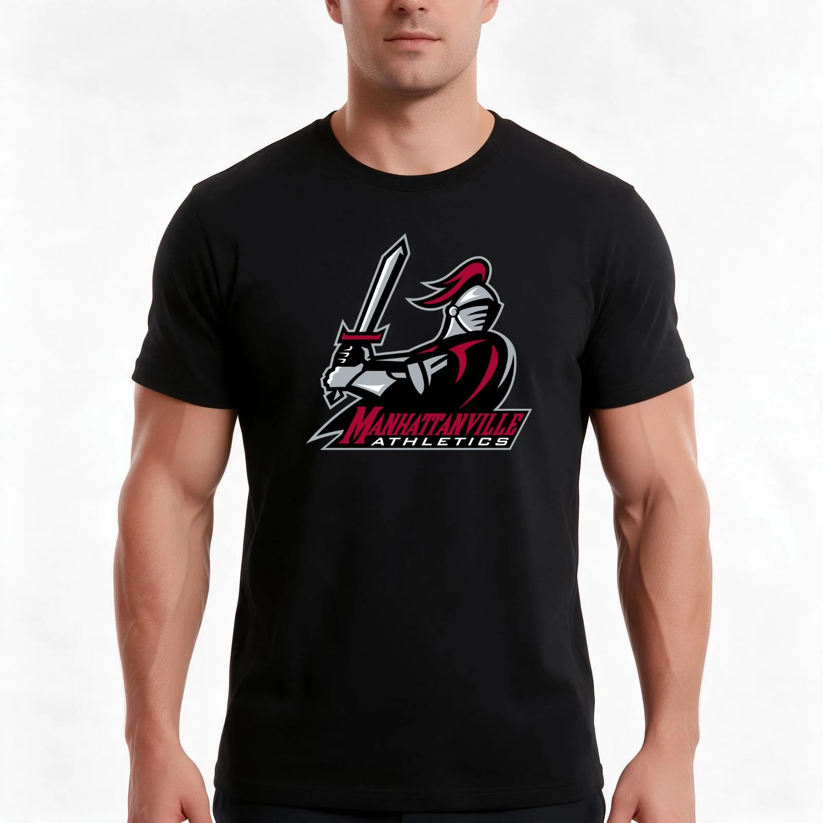 Manhattanville College valiants T-Shirt Summer Casual Cotton Tee Oversized Streetwear Tops Vintage Graphic Print 100% Cotton