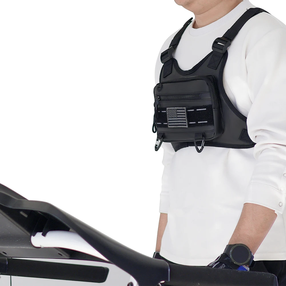 حقيبة صدر رياضية للنساء بأشرطة قابلة للتعديل ، حقيبة صدرية أمامية خفيفة الوزن ، سعة كبيرة ، حقيبة تسلق لركوب الدراجات في الهواء الطلق