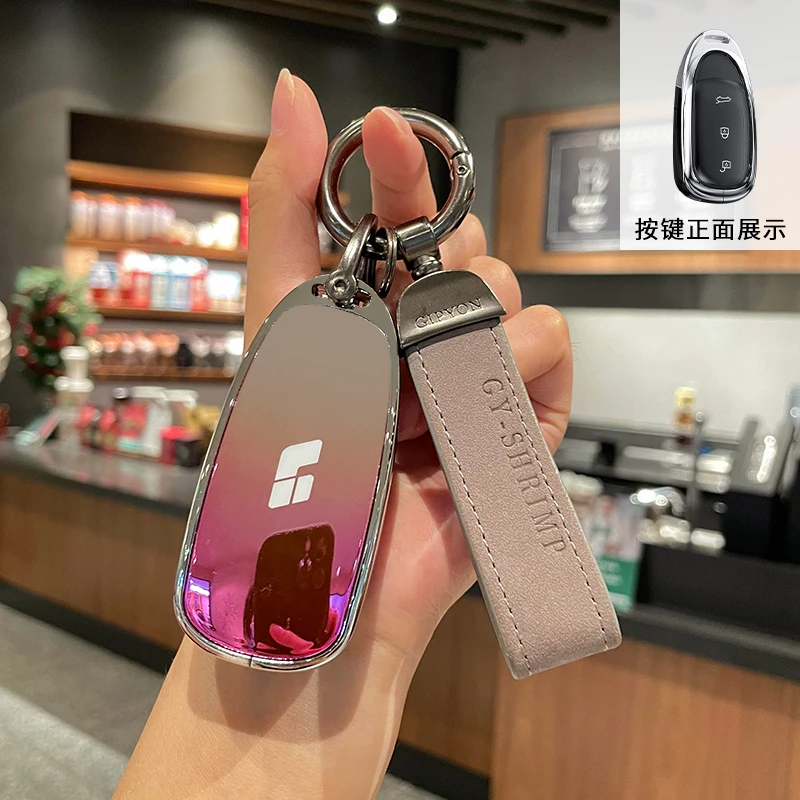 High end personalized metal key case keychain For LIXIANG L9 one L8 L9 MAX L7 Car remote control protection case