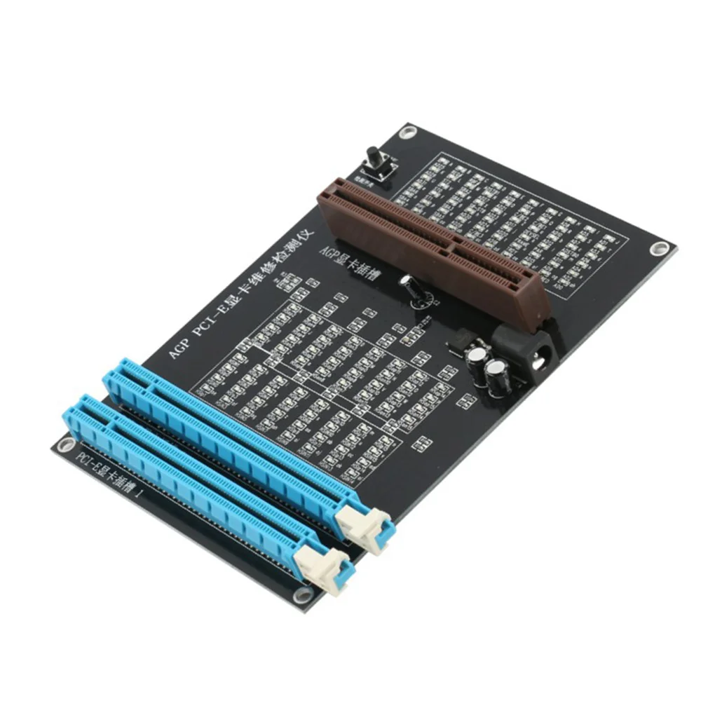 Imagem -04 - Dual-purpose Dual-purpose Tester Soquete Display Imagem Video Card Checker Diagnóstico Agp Pci-e X16