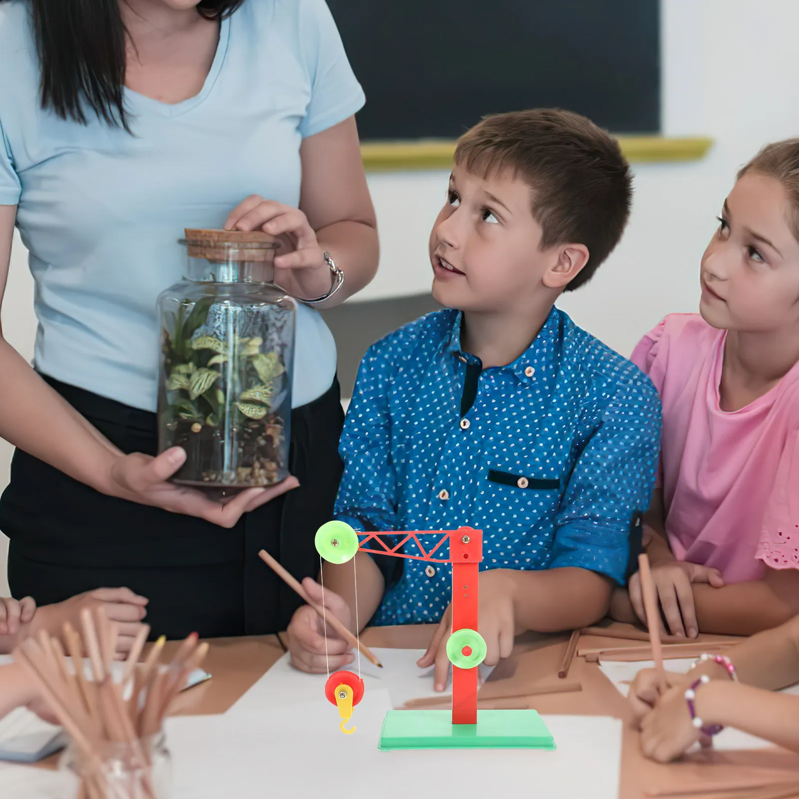 

Набор из 3 шкивов с кронштейнами для школьных экспериментов, учебное пособие для детей, для раннего обучения физике и естествознанию