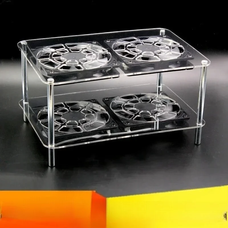 Wireless Routing Cooling Rack Mesh Broadband Optical Modem TV Set-Top Box Radiator Rack USB Fan 12cm