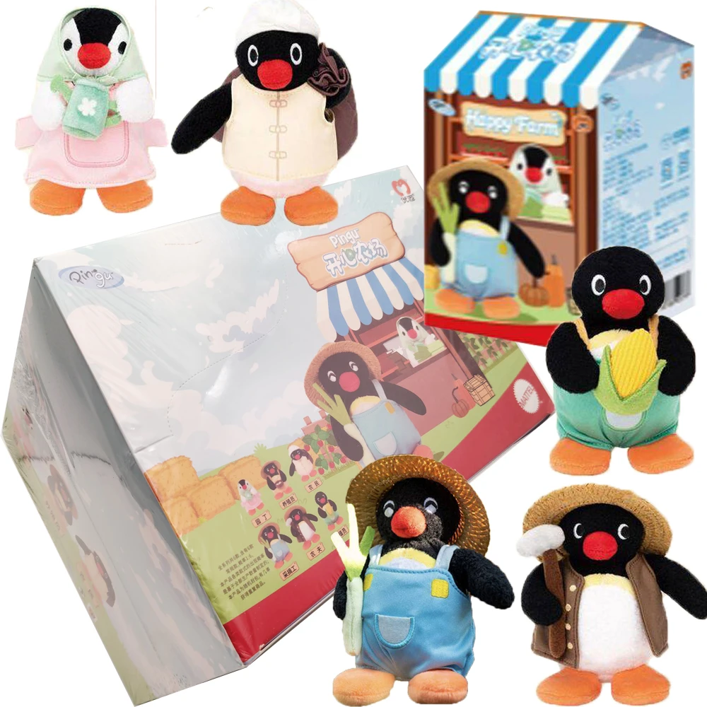 

Official Pingu Trendy Blind Box Happy Farm Series High-quality Unique Design Decoration Model Ornaments Creative Birthday Gifts