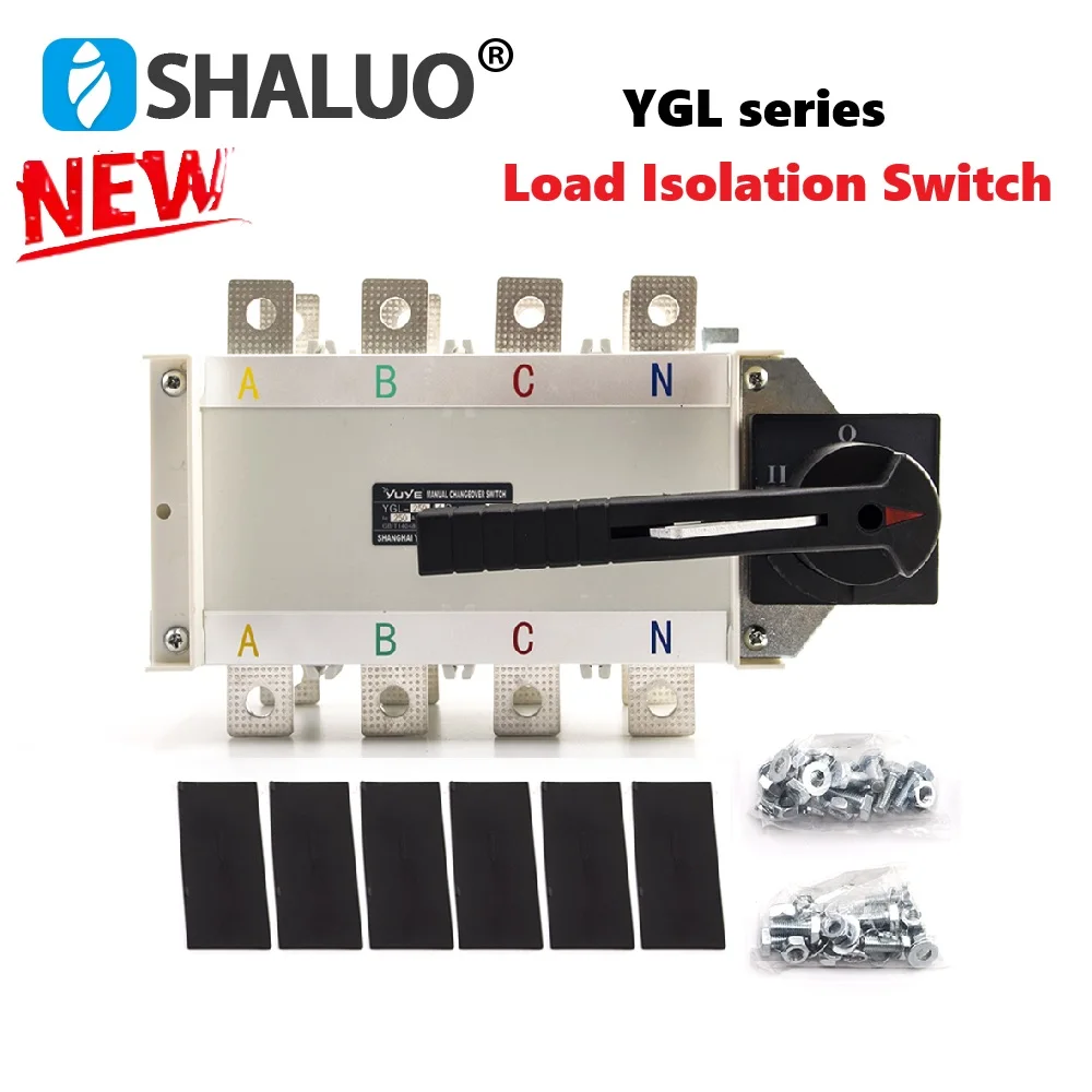 YGL Isolator Load Isolation Switch 100A 250A 630A ATS Dual Power Manual Transfer Switch Disconnection And Isolating Circuits