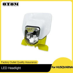 For HUSQVARNA 2024 Motorcycle LED Headlight Assembly Head Light Mask Supermoto Fairing Headlamp Housing Cover FE TE 150-501