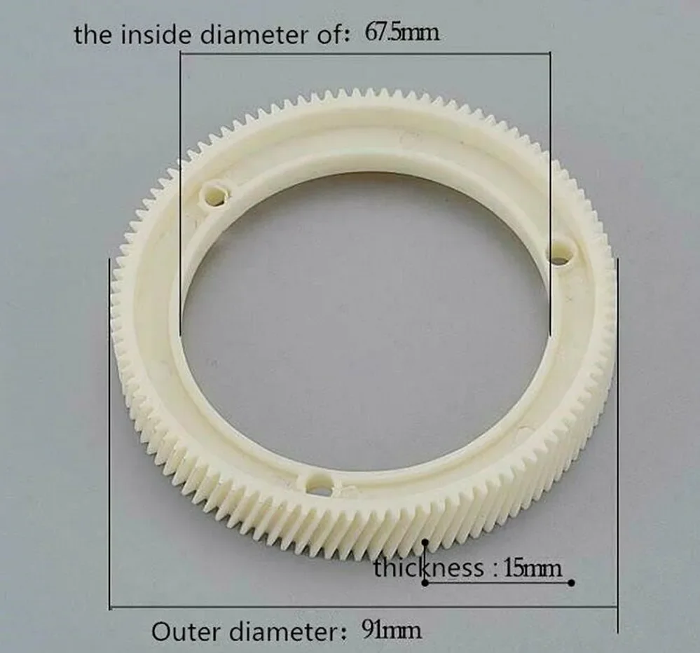 1PC Milling Machine Power Feed Plastic Gear For Ton-E Import Nylon Replacement Part For Bridgeport Tool