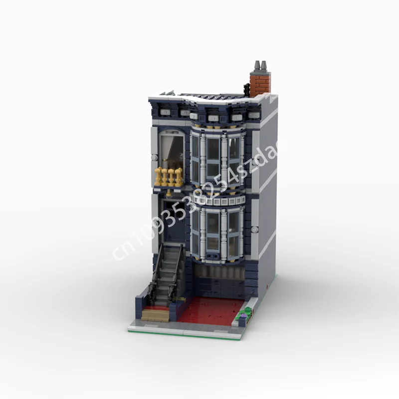 

НОВЫЙ 1812 шт. moc викторианский городской дом, модульная конструкция, строительные блоки, креативная сборка, кирпичи, игрушки, детские праздничные подарки