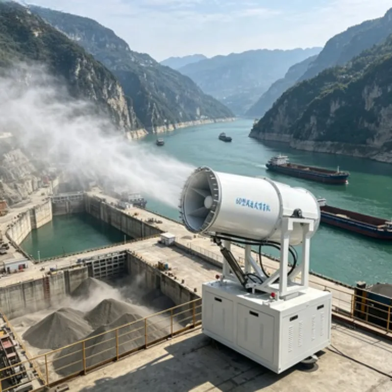 Agricultural Fog Cannon Water Mist Sprayer Dust Removal Fogger Machine Cannon Sprayer 40m for Greenhouse Irrigation Work