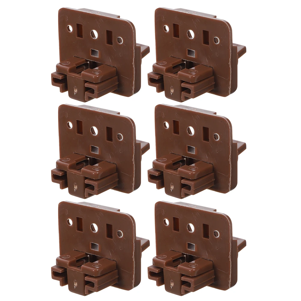 

6Pcs Drawer Guide Plastic Tracks Center Mount Replacement Parts for Dresser Nightstands Under Drawer Slides Smooth Quiet