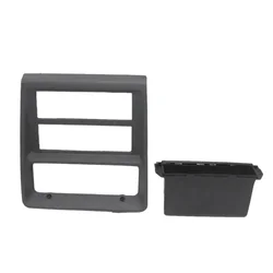 2Pcs Instrument Cover Trim Frame with Tape Box for VW Jetta MK2 1990-1998 Dashboard Radio Panel Tape Decoration