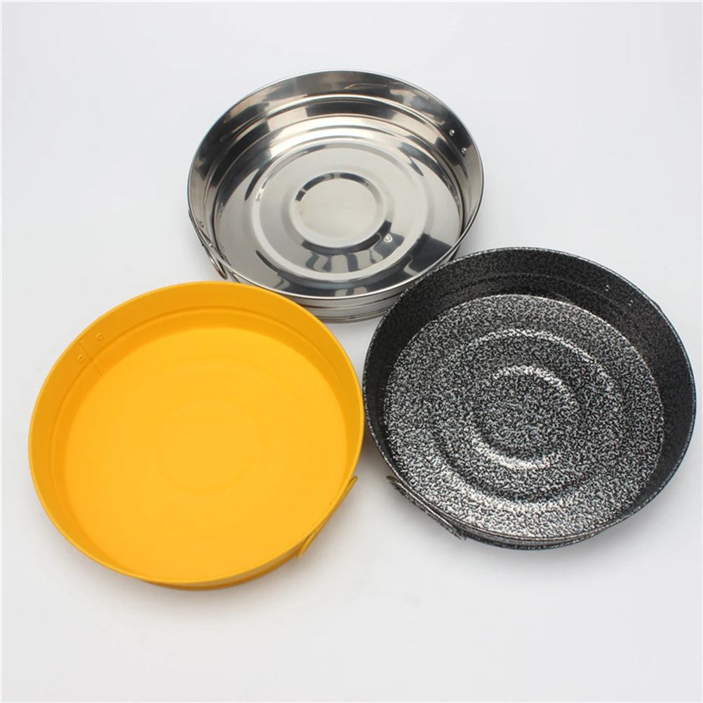 

Mini Snack Plate Yellow Stainless Steel Creative Serving Dish for Kitchen Cookies Nuts Dried Fruits Mini Plate
