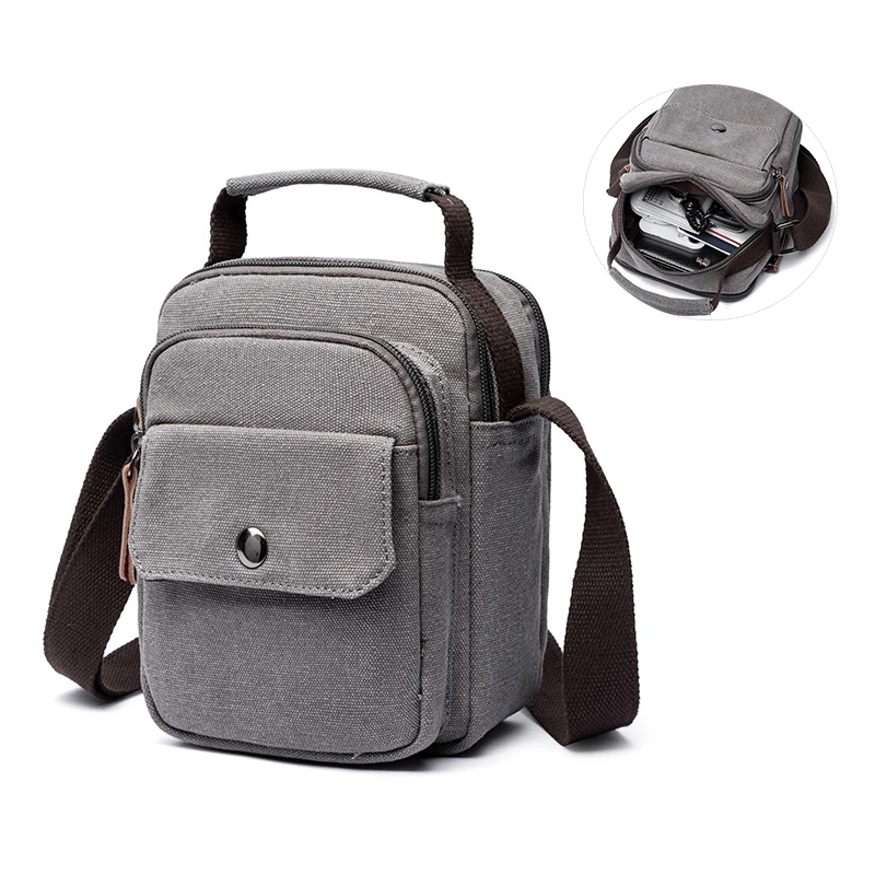 

Мужская парусиновая сумка-слинг, сумки через плечо, сумка через плечо, большая вместительная сумка для повседневного путешествия на открытом воздухе