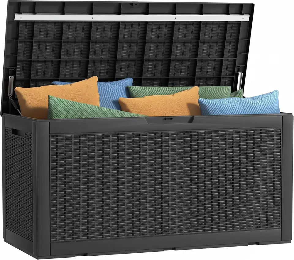 120 Gallon Waterproof Lockable Outdoor Storage Box