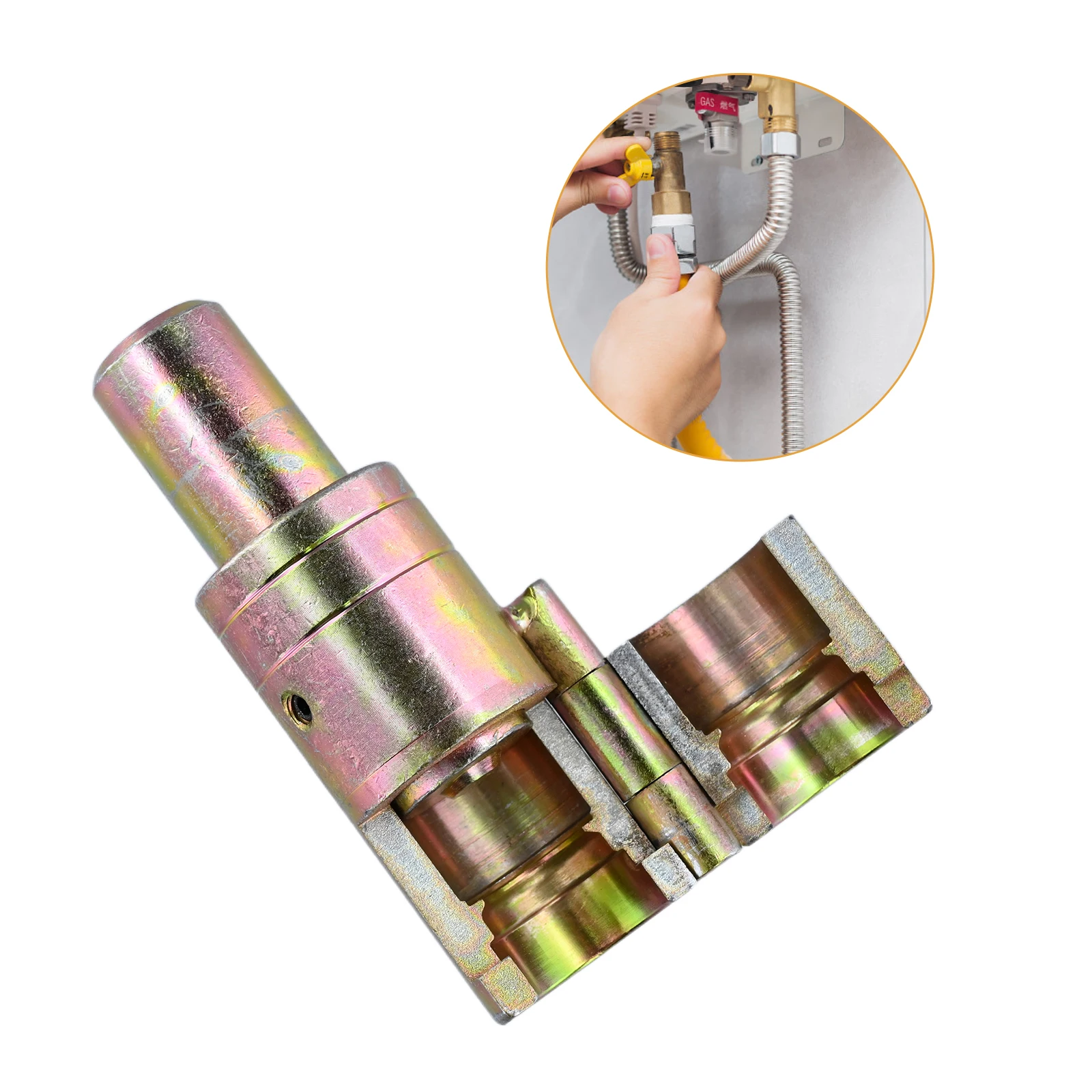 Stainless Steel Bellows Interface Maker Tool for Corrugated Pipe Edge Processing Compatible with 20/25mm Diameter Pipes