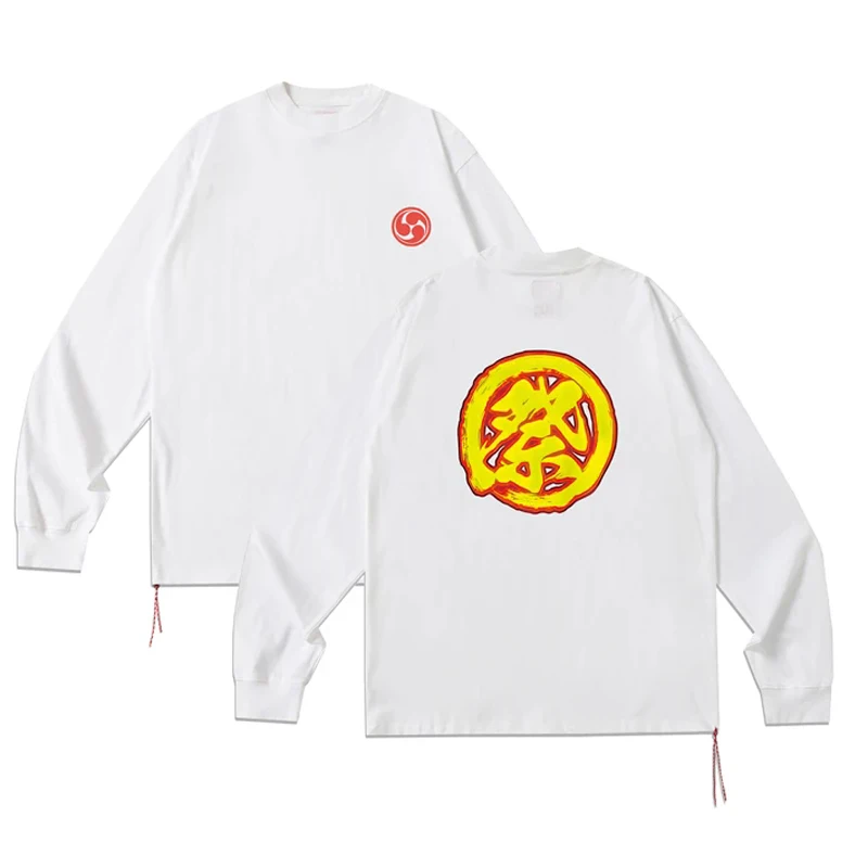 Streetwear Brand Beams Long Sleeves T-shirt High Quality Daily Versatile Casual Little Red Rope Series Loose Tee