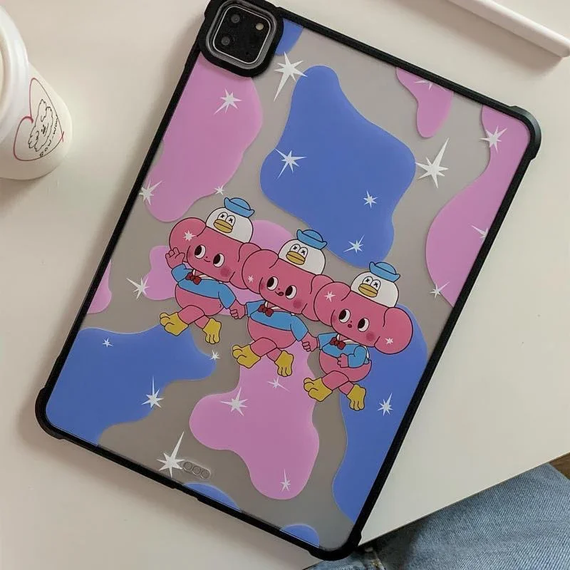 เคส iPad ป้องกันอะคริลิคสีรุ้งสำหรับ iPad Mini 6 Air 4 5 iPad Pro 2020 2021 2022