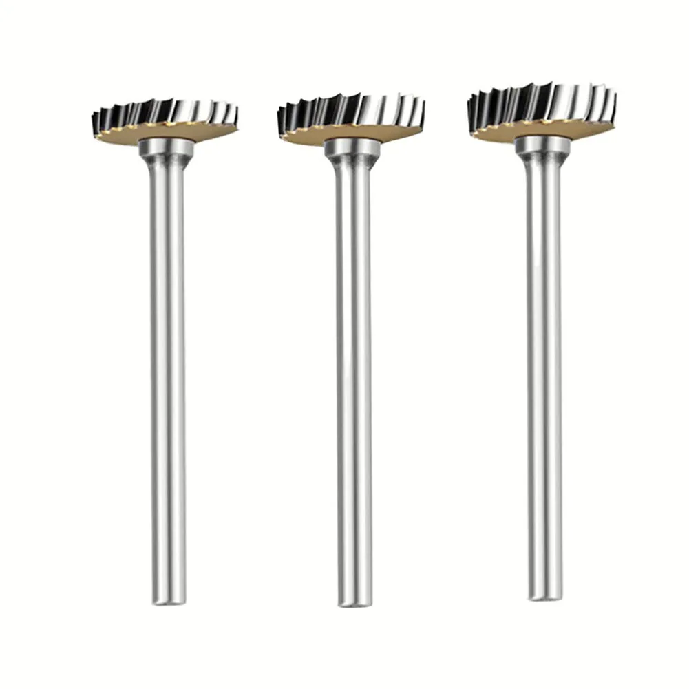Good Compatibility For Stone Carving Engraving Rotary Tool Bit Metal Cutter Bit 12mm Head Diameter Silver Color