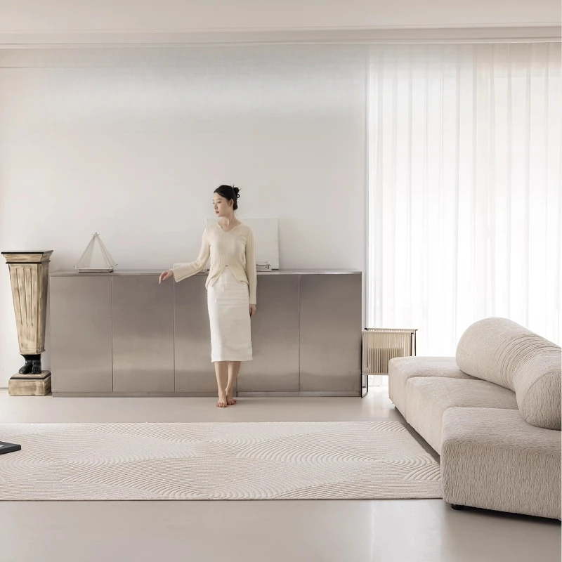 

Wool carpet living room waterproof and anti-fouling diatom silk leave-in washable light luxury high-end bedroom floor mat