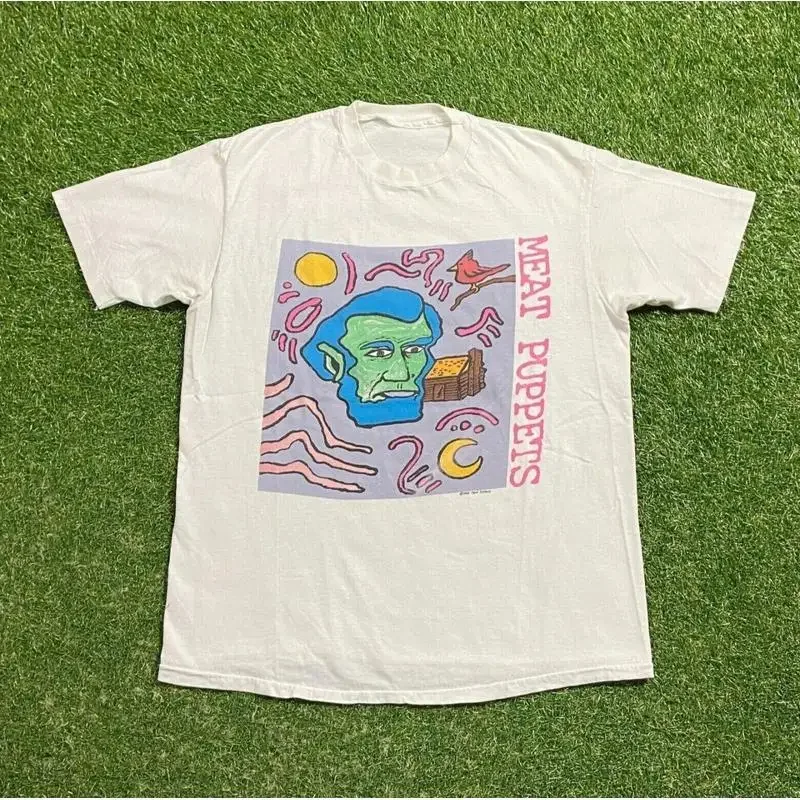 Trend Meat Puppets Cotton White T Shirt Men Size S To 5Xl 1Side Bl984