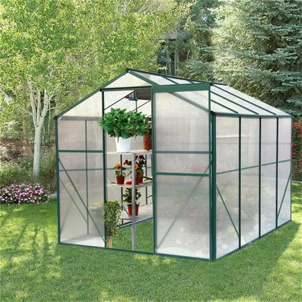 Garden Greenhouses Flower and Vegetable Planting Greenhouse, Walk-in Botanical Greenhouse Garden Buildings Home & Garden